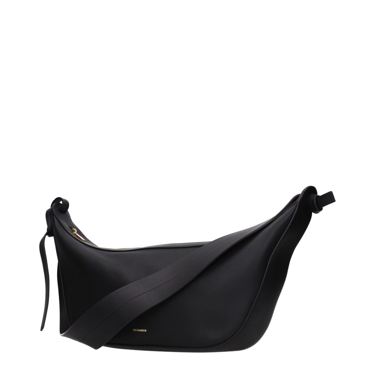 Jil Sander Black Leather Shoulder Bag - Image 2
