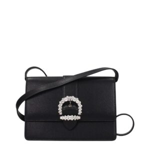 Jimmy Choo Black Leather Crossbody Bag