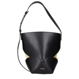 Jil Sander Black Leather Crossbody Bag