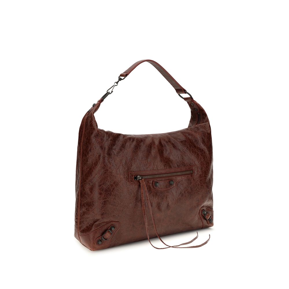 Balenciaga Bordeaux Lamb Shoulder Bag - Image 2