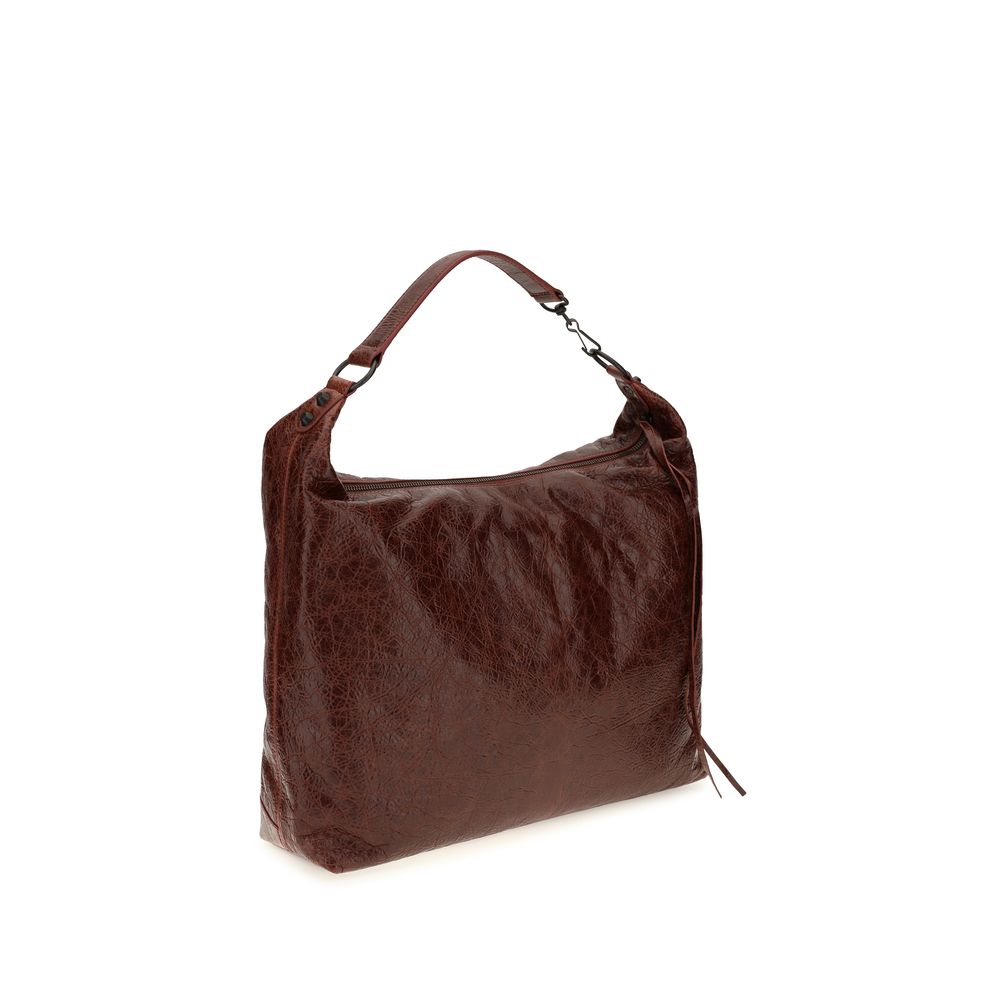 Balenciaga Bordeaux Lamb Shoulder Bag - Image 3