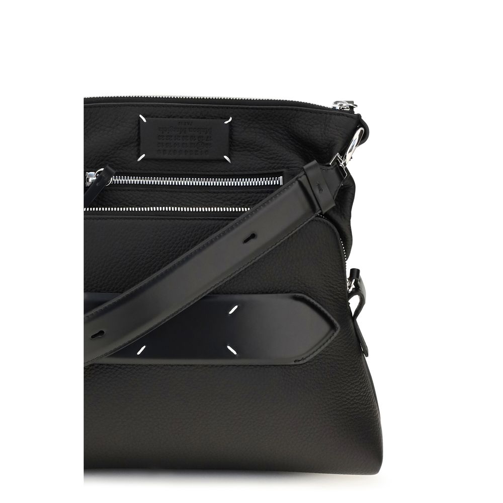 Maison Margiela Black Lamb Shoulder Bag - Image 4