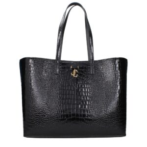 Jimmy Choo Black Leather Shoulder Bag