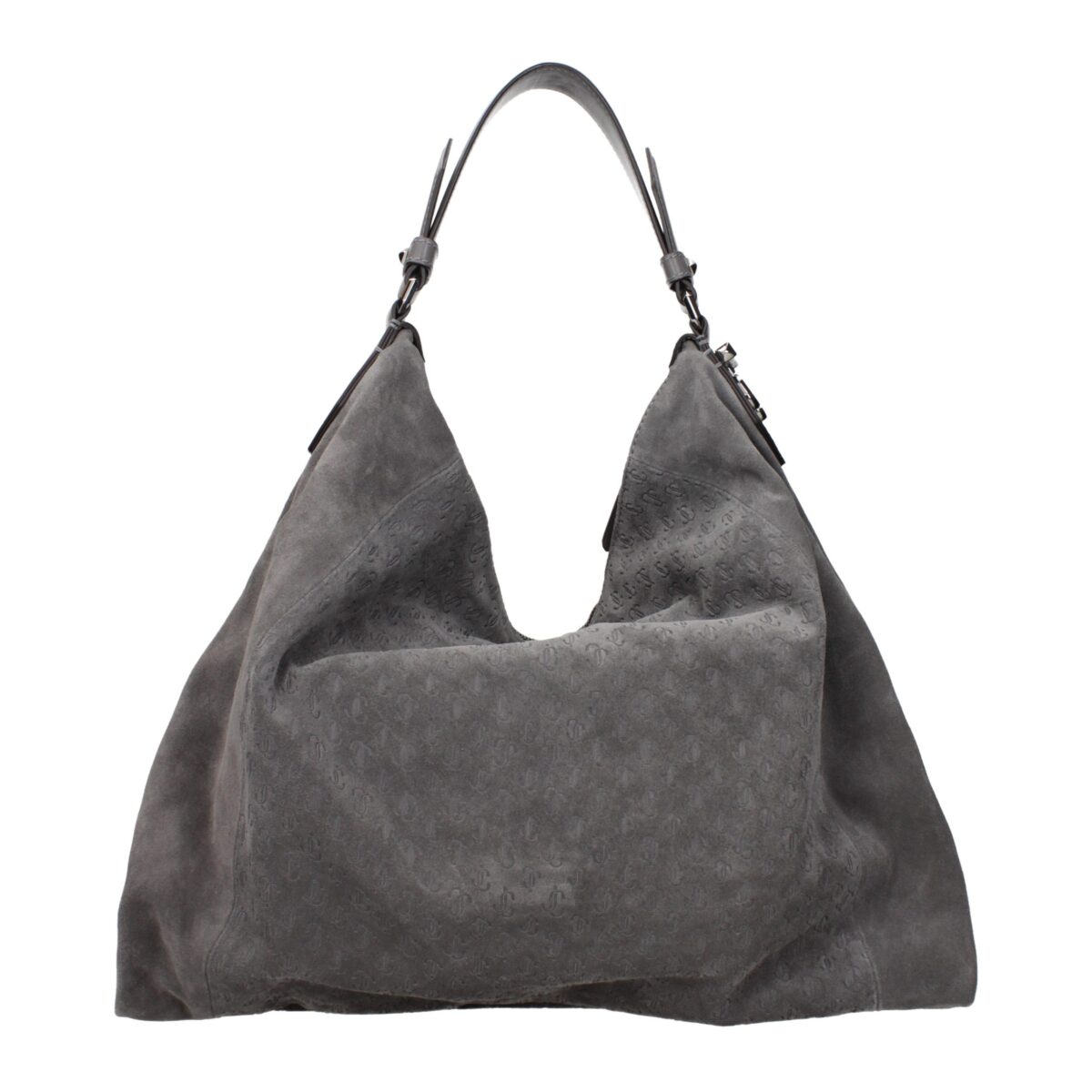Jimmy Choo Gray Leather Shoulder Bag - Image 3