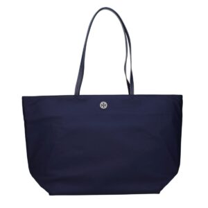 Tory Burch Blue Fabric Shoulder Bag