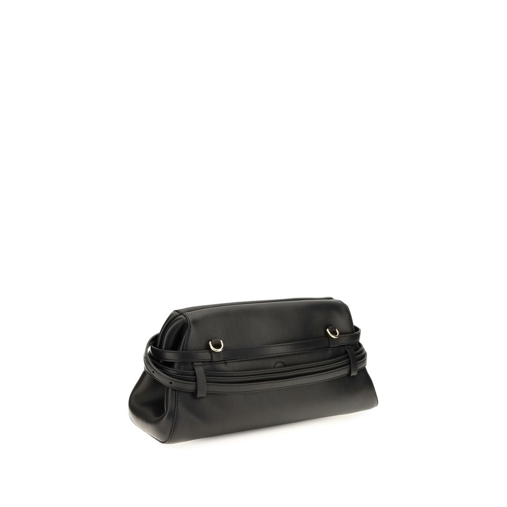Moschino Black Goatskin Clutch Bag - Image 3