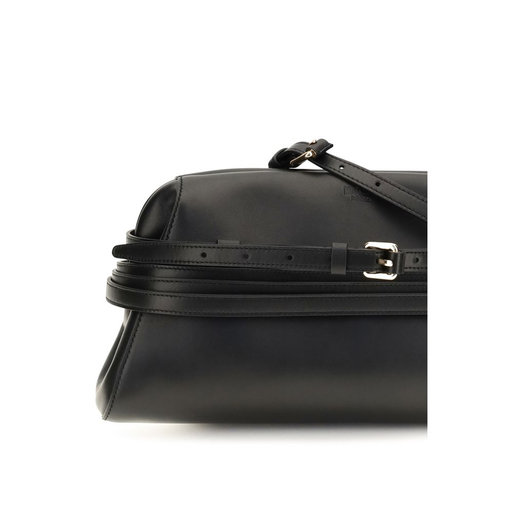 Moschino Black Goatskin Clutch Bag - Image 4