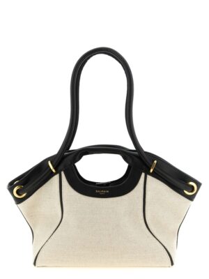 Balmain Bicolor Cotton Tote Bag