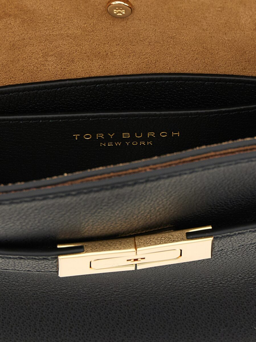 Tory Burch Black Lambskin Crossbody Bag - Image 4
