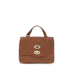 Zanellato Brown Suede Leather Shoulder Bag