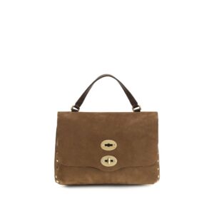 Zanellato Brown Suede Leather Shoulder Bag