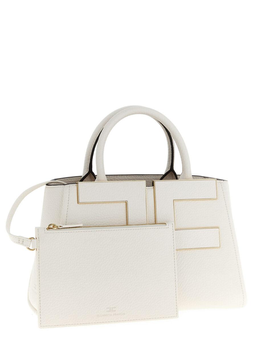 Elisabetta Franchi White Polyester Tote Bag - Image 3