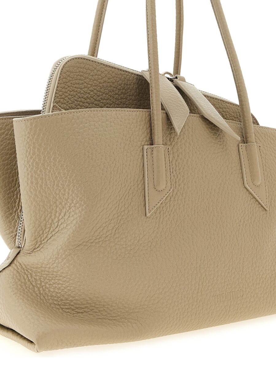 The Attico Beige Bovine Leather Shoulder Bag - Image 3