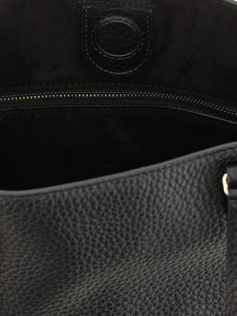 Valentino Garavani Black Calfskin Shoulder Bag - Image 4