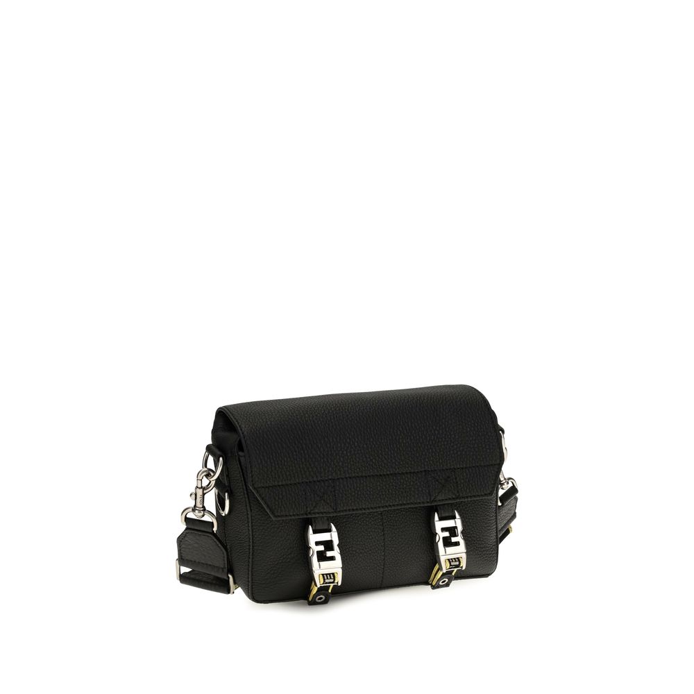Fendi Black Calf Leather Bos Taurus Shoulder Bag - Image 2