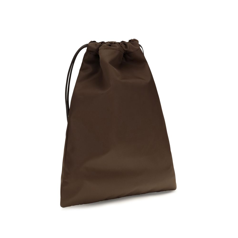 Prada Brown Polyamide Clutch Bag - Image 3