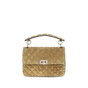 Valentino Garavani Beige Calf Leather Bos Taurus Handbag