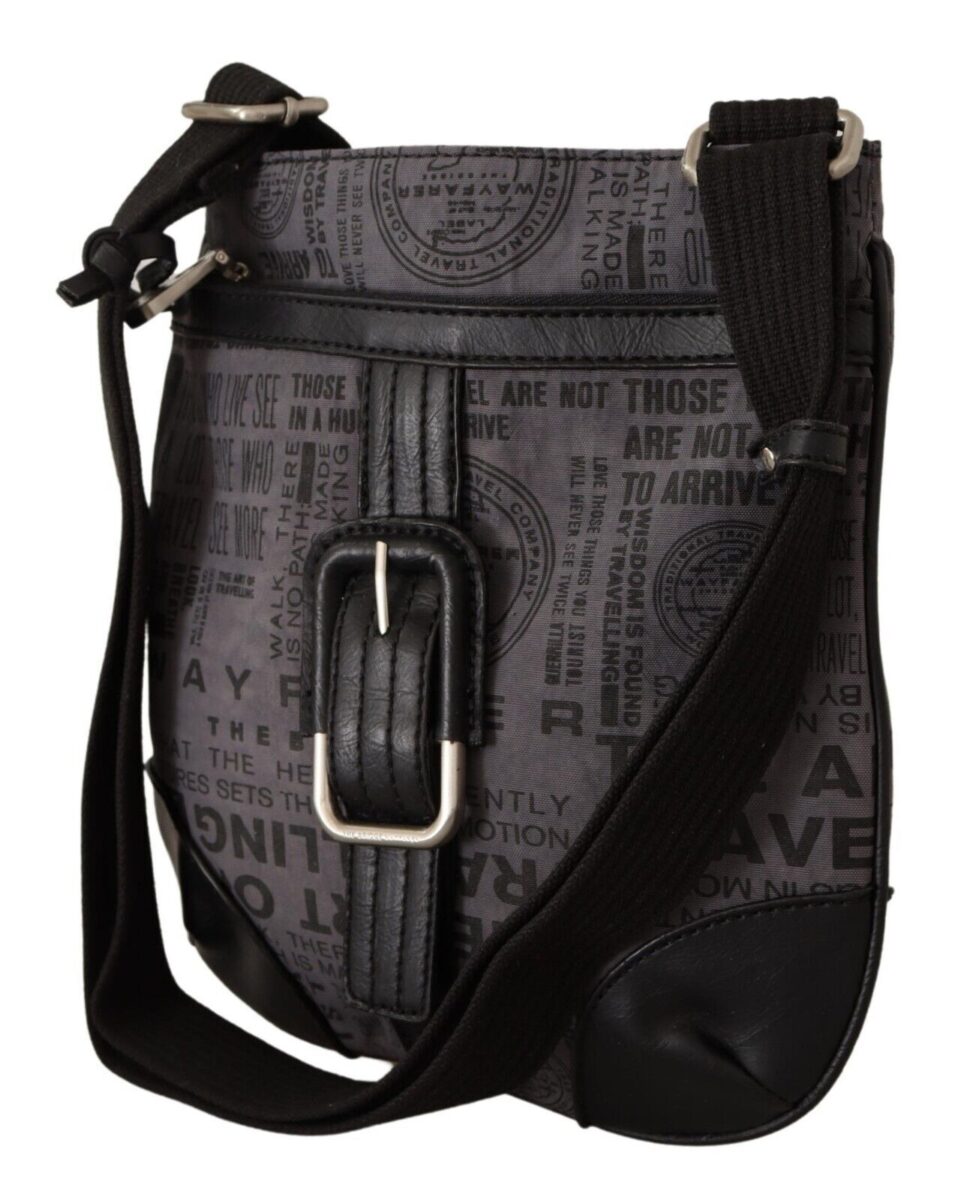 WAYFARER Gray Printed Logo Shoulder Crossbody Purse Bag - Image 2