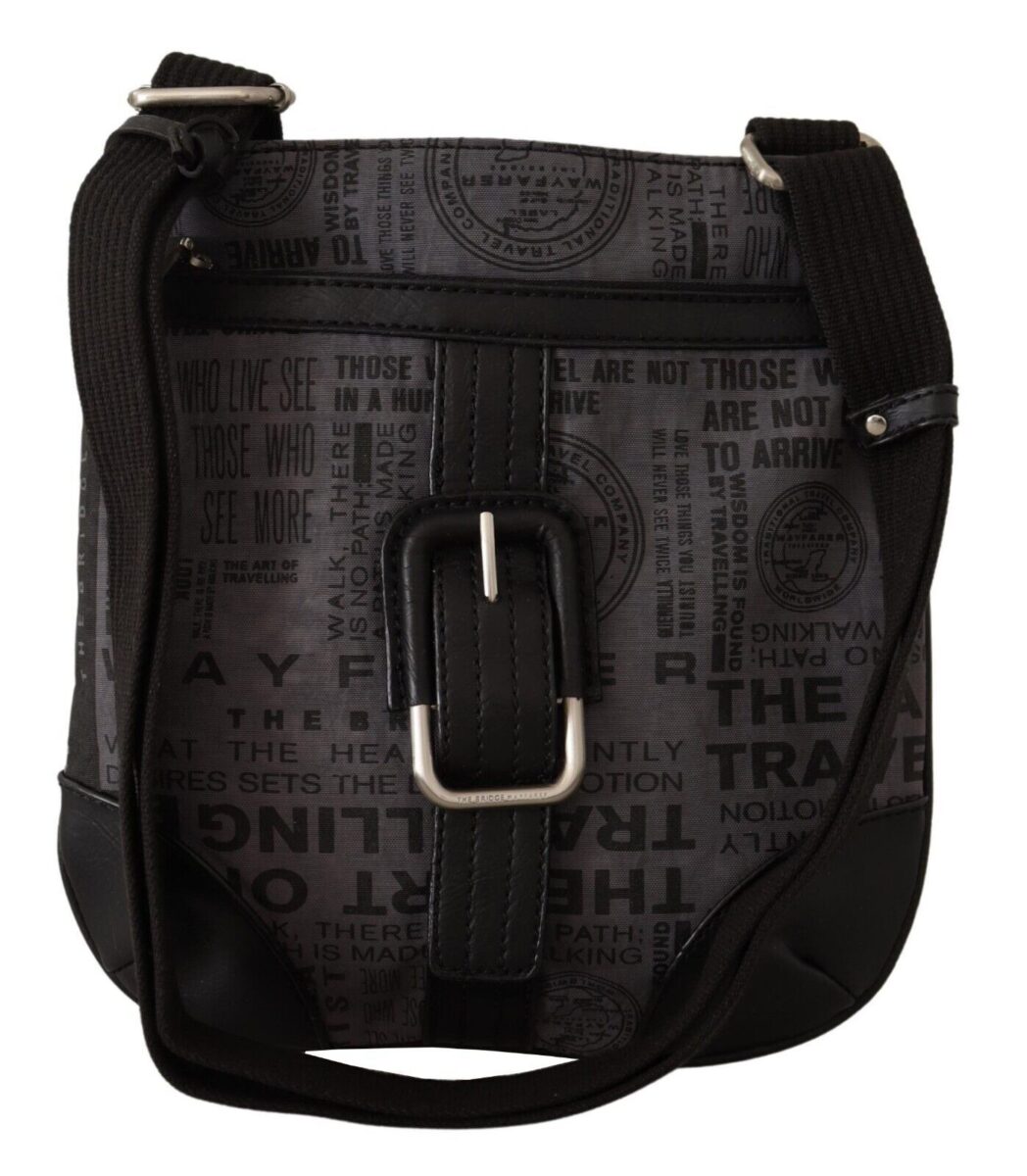 WAYFARER Gray Printed Logo Shoulder Crossbody Purse Bag - Image 6
