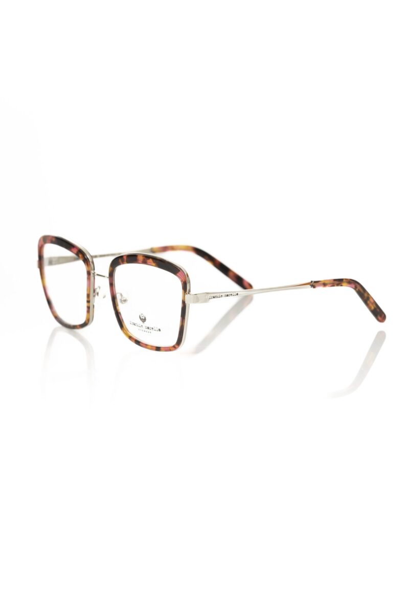 Frankie Morello Red Metallic Women's Eyeglass Frame - Image 2