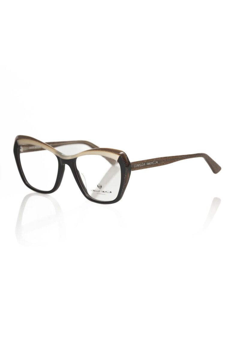 Frankie Morello Black Acetate Women's Eyeglass Frame - Image 2
