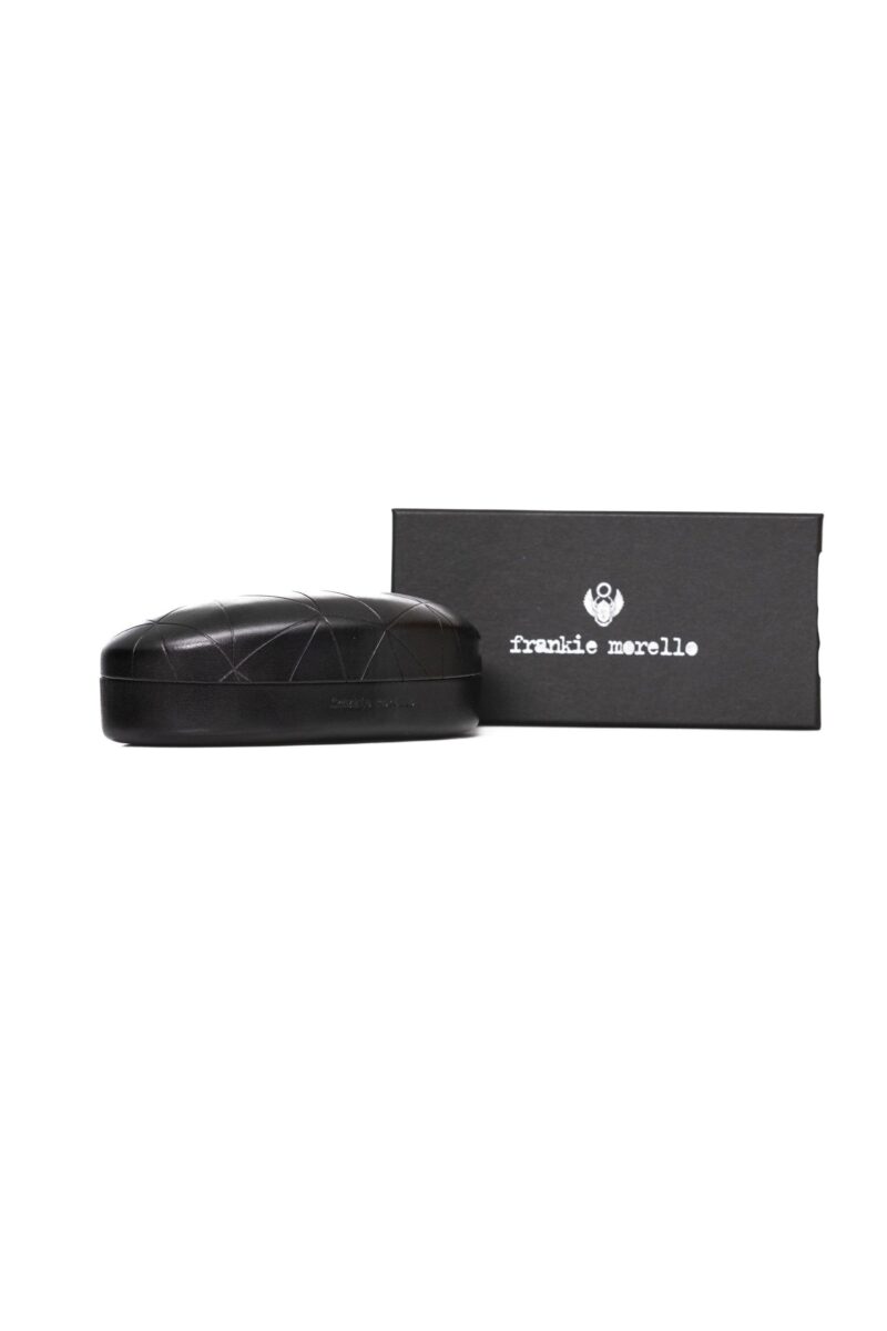 Frankie Morello Black Acetate Women's Eyeglass Frame - Image 4