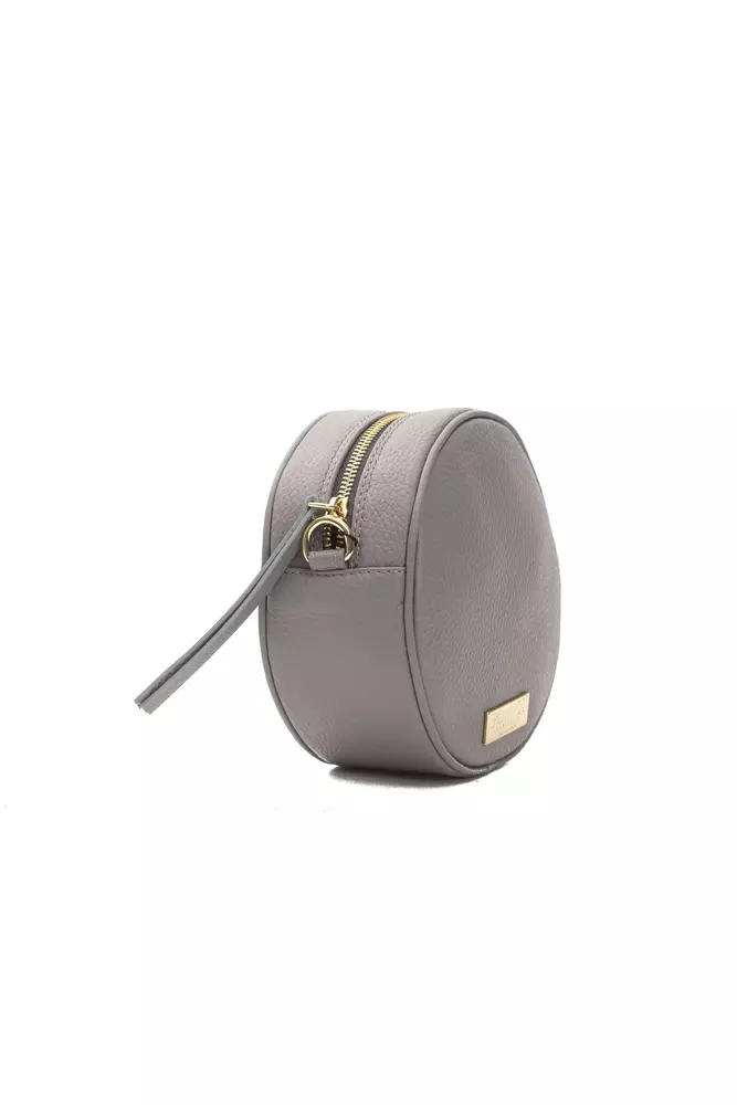 Pompei Donatella Gray Leather Women Crossbody Bag - Image 2