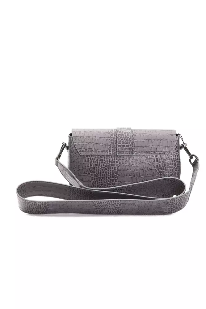 Pompei Donatella Gray Leather Women Crossbody Bag - Image 3