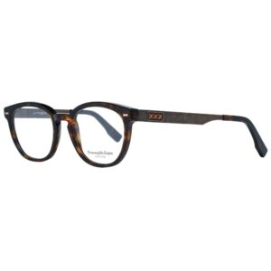 Ermenegildo Zegna Brown Plastic Glasses (Frames)