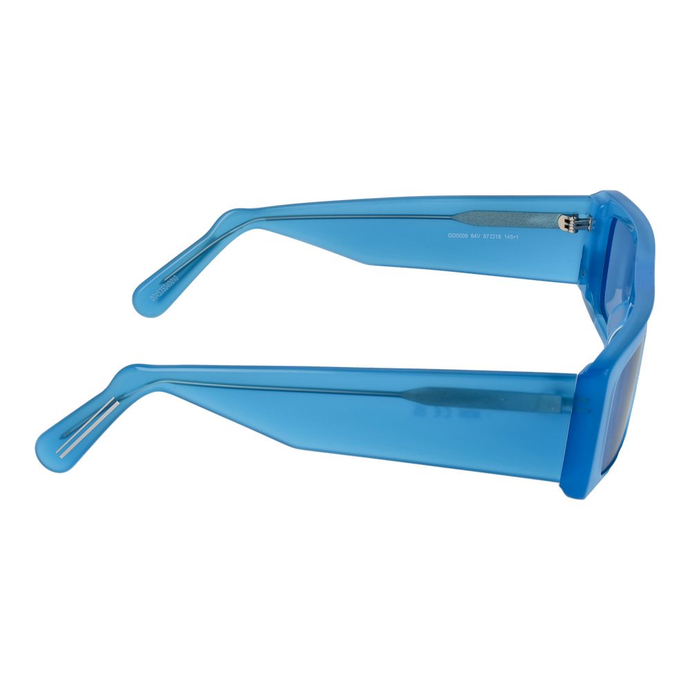 GCDS Blue Plastic Sunglasses - Image 3