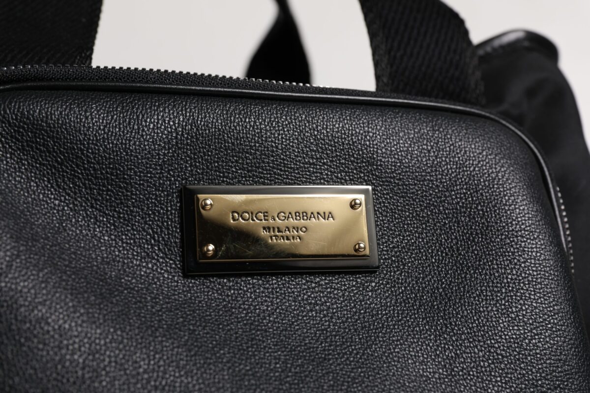 Dolce & Gabbana Black Shoulder Strap Pet Carry Logo Plaque Bag - Image 3