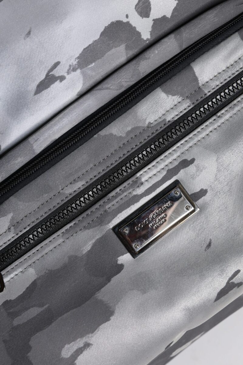 Dolce & Gabbana Black Camouflage Shoulder Strap Logo Plaque Bag - Image 7