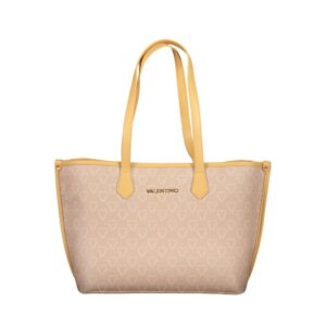 Mario Valentino Beige  Women's Bag with Central Pocket and Zip Closure