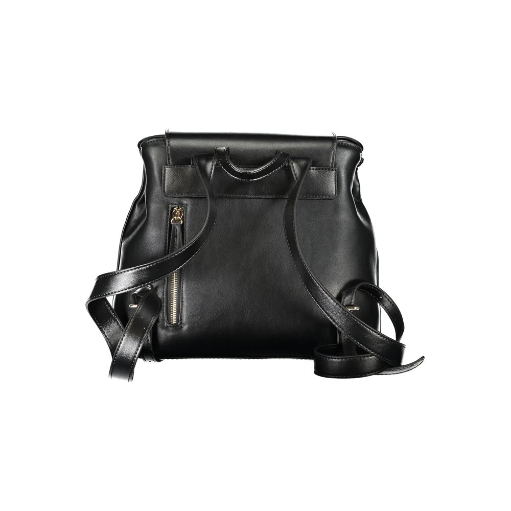 Mario Valentino Black Polyurethane Women's Backpack - Image 2