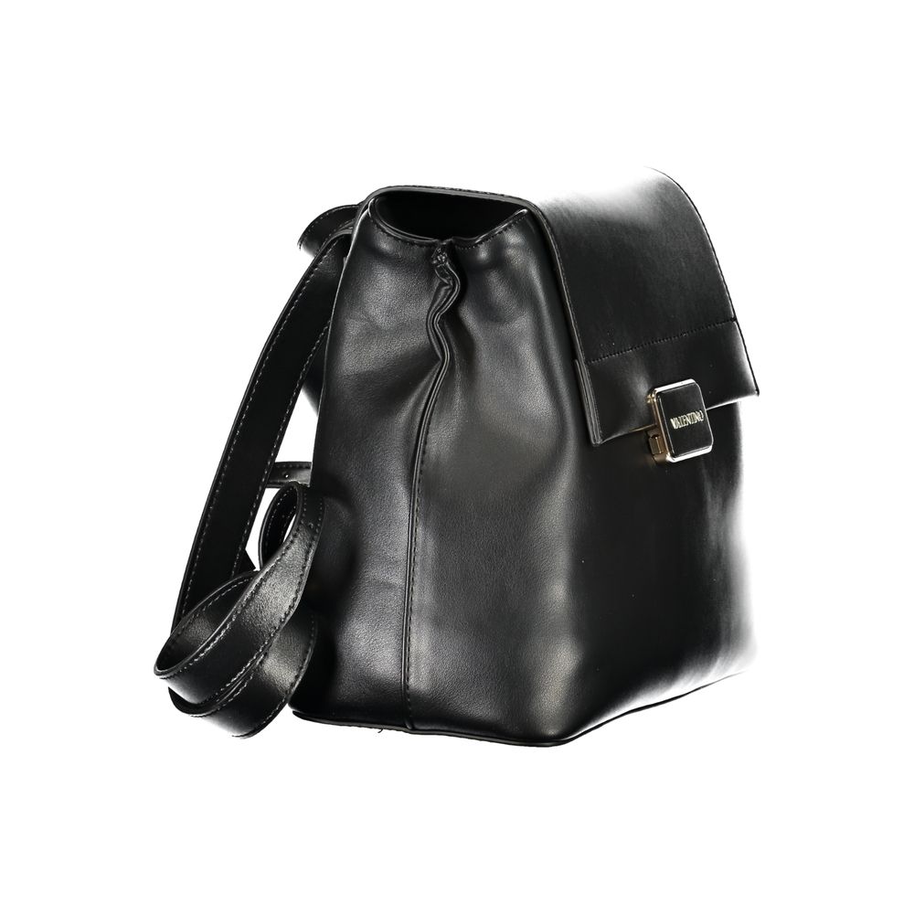 Mario Valentino Black Polyurethane Women's Backpack - Image 3