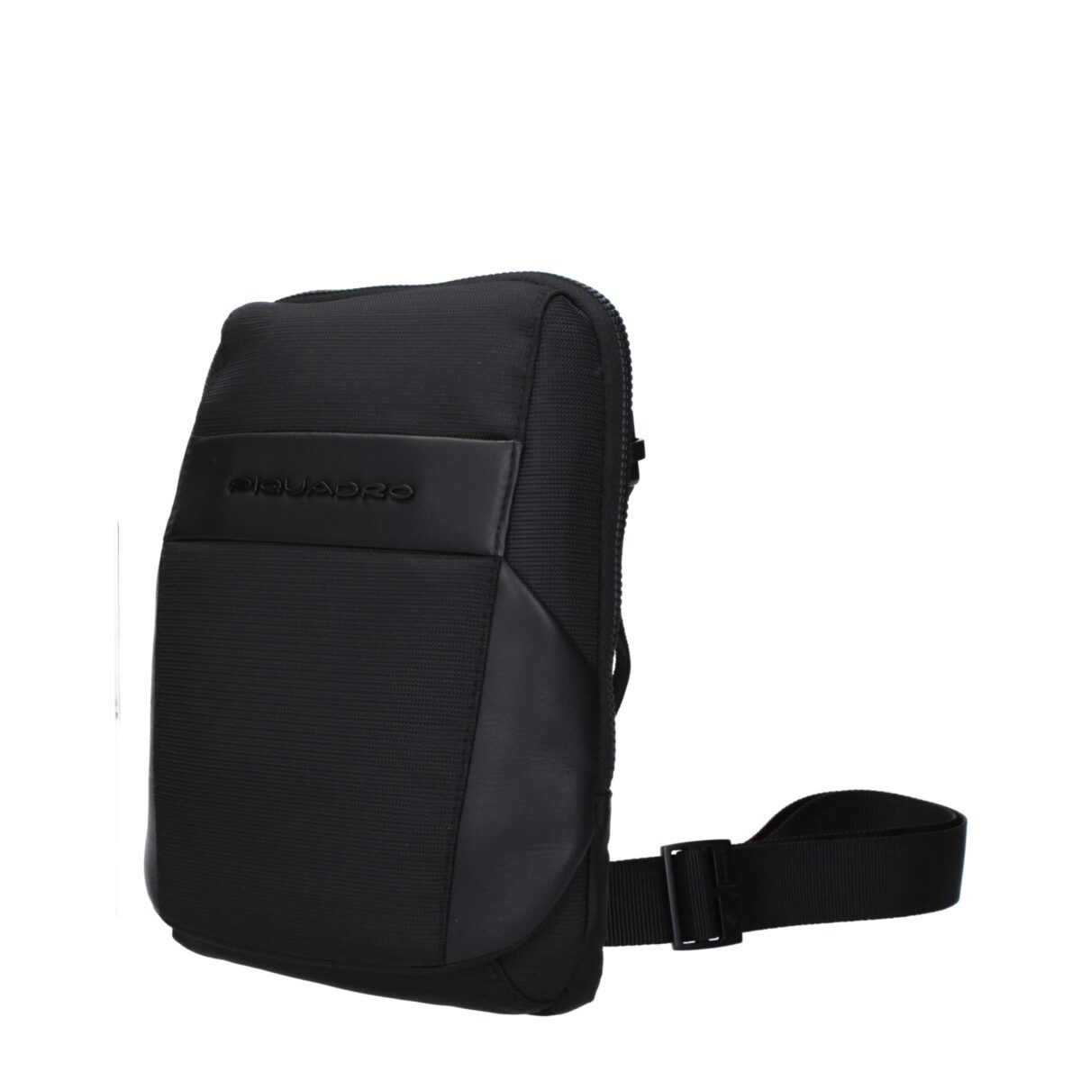 Piquadro Black Fabric Crossbody Bag - Image 2