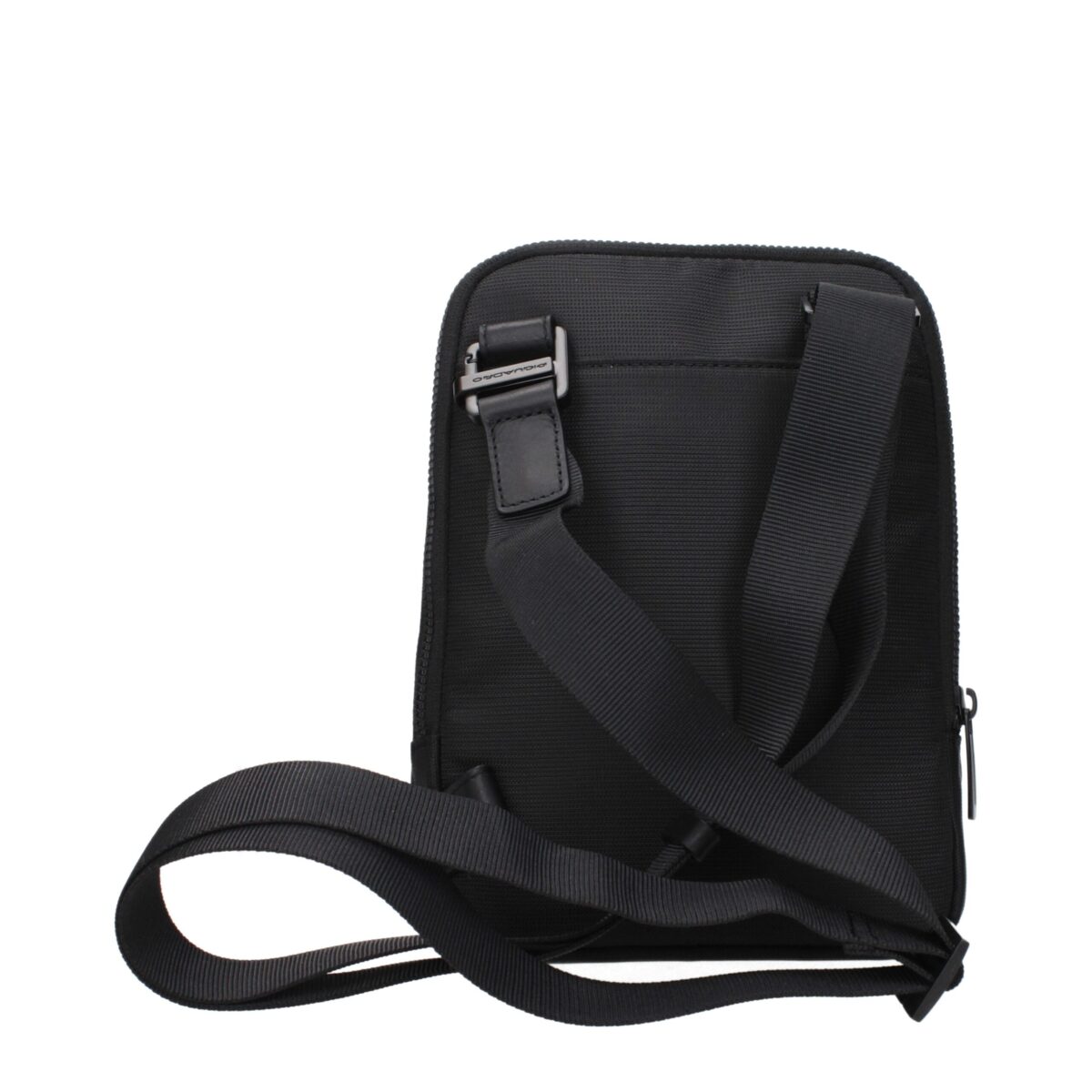 Piquadro Black Fabric Crossbody Bag - Image 3