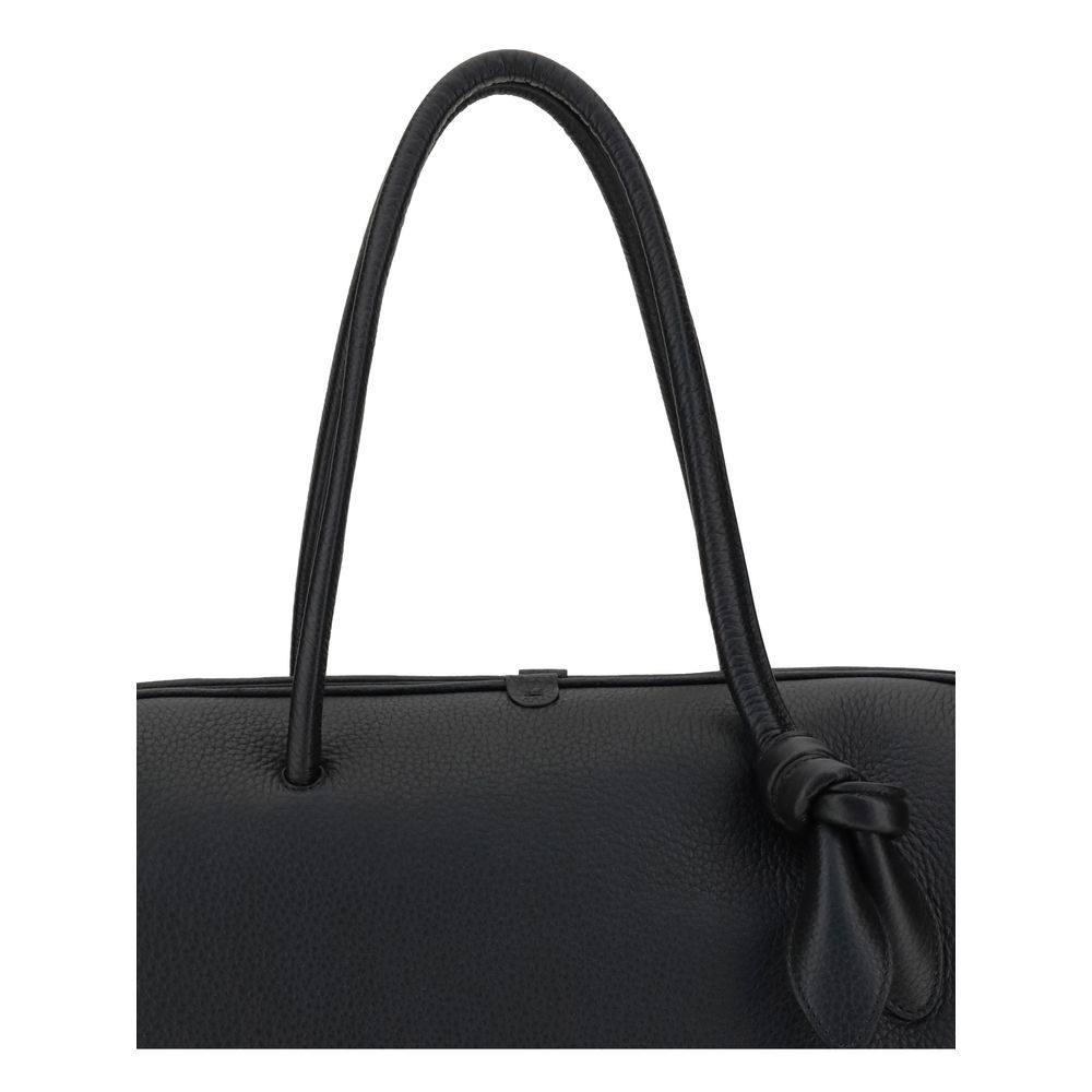 Jacquemus Black Calf Leather Bos Taurus Handbag - Image 4