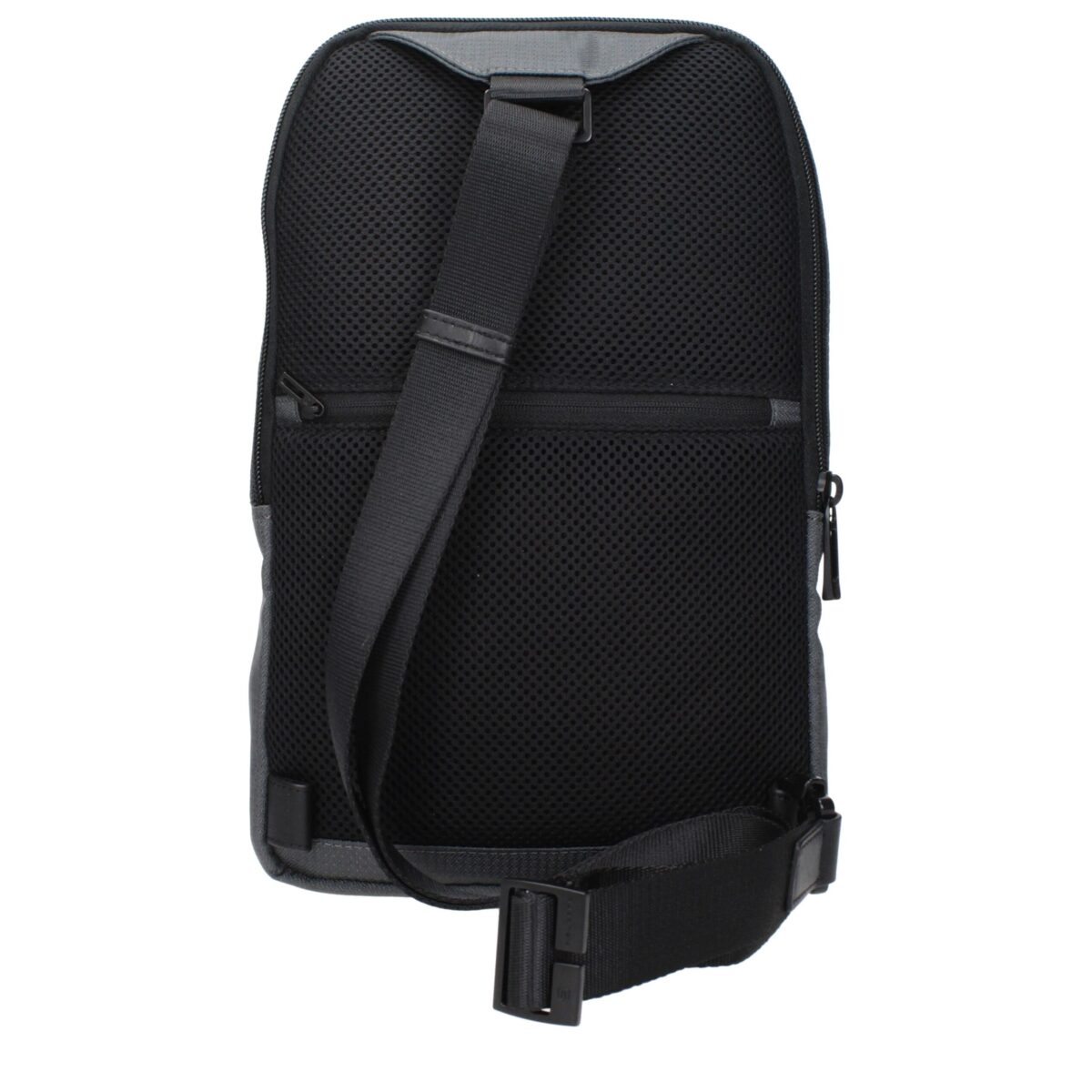 Piquadro Gray Fabric Crossbody Bag - Image 3