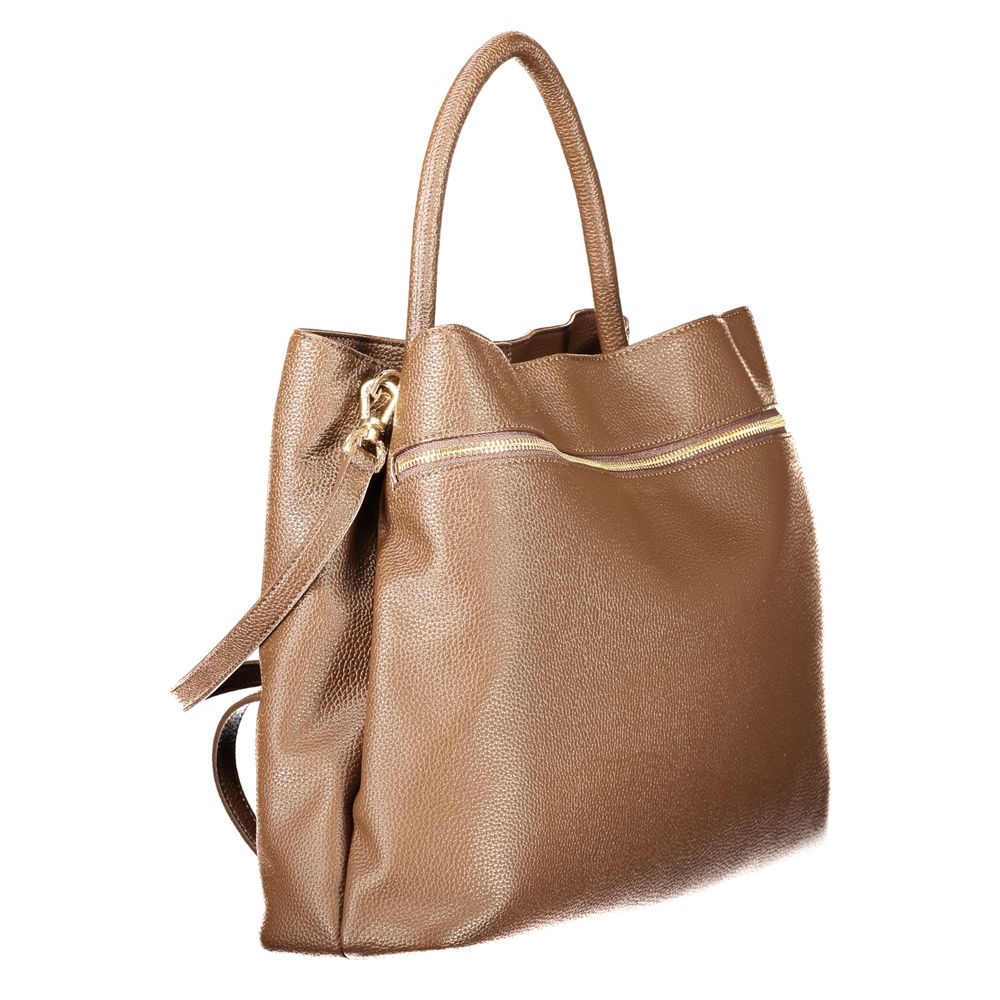 Twinset Marrone Poliuretano Woman Tote - Image 3
