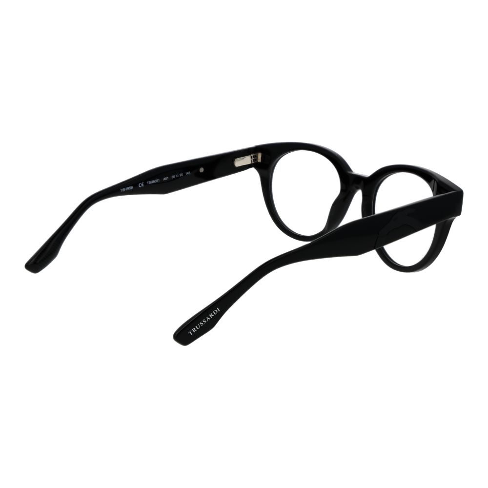 Trussardi Black Acetate Glasses (Frames) - Image 3