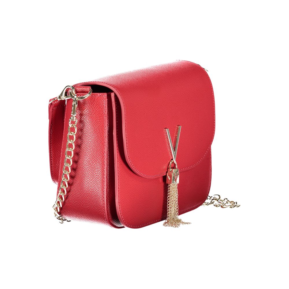 Mario Valentino Rosso Polyurethane Women's Bag With Removable Shoulder Strap - Image 3