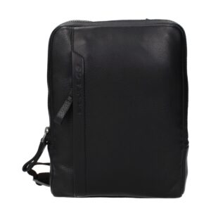 Piquadro Black Leather Crossbody Bag