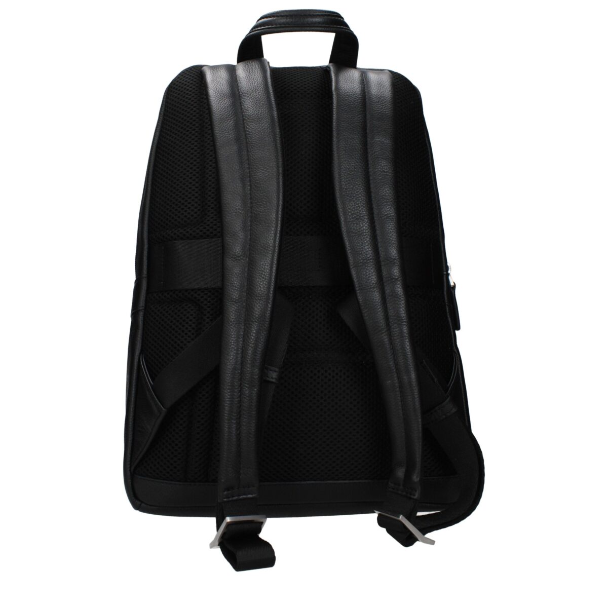 Piquadro Black Leather Backpack - Image 3