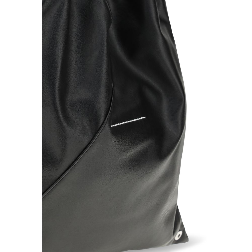 MM6 Black Polyethylene Handbag - Image 4