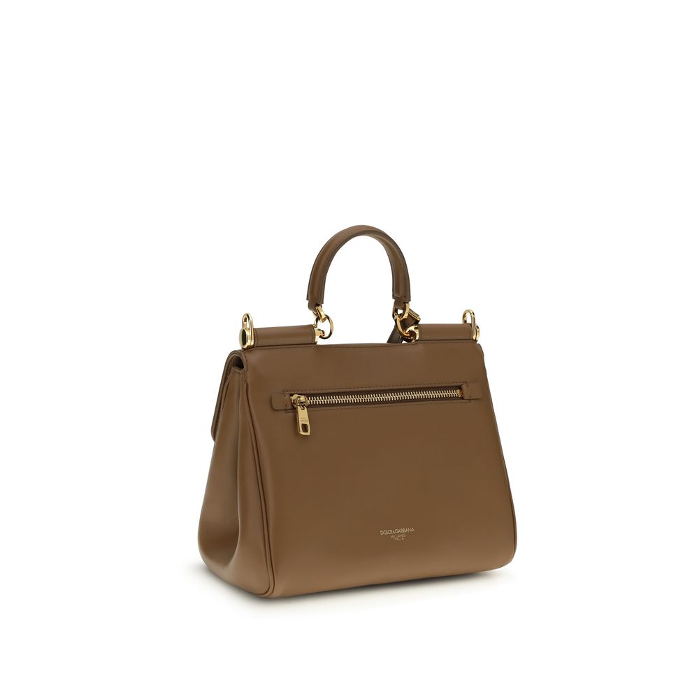 Dolce & Gabbana Brown Calf Leather Bos Taurus Shoulder Bag - Image 3