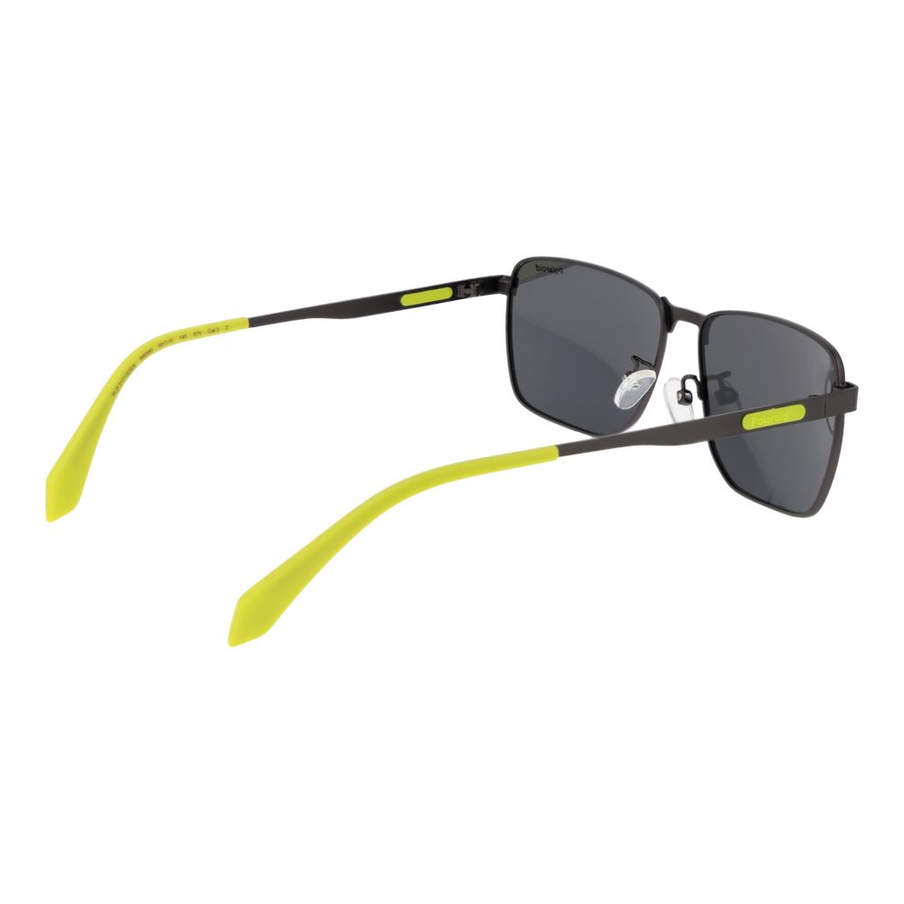 Polaroid Gray Metal Sunglasses - Image 3