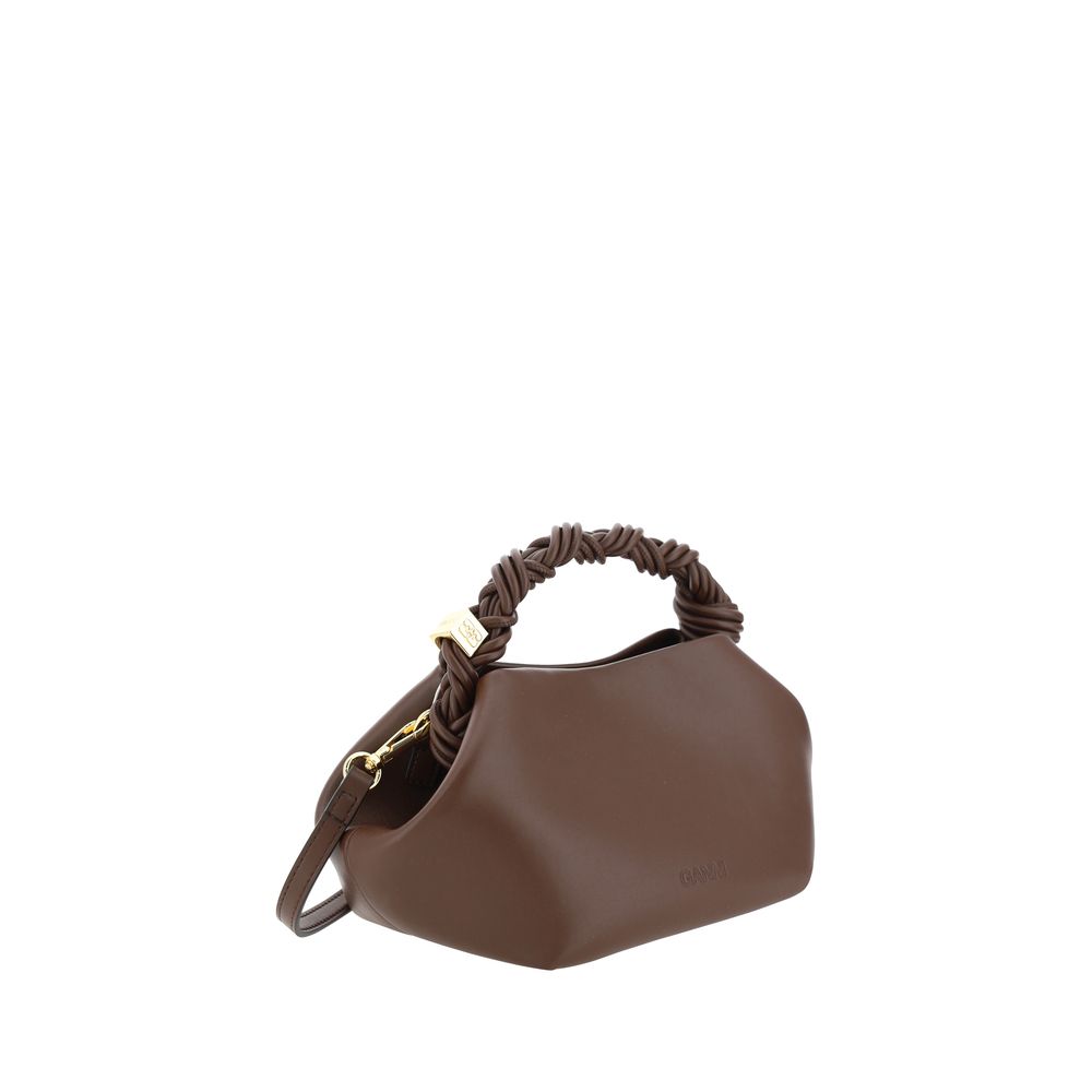 Ganni Brown Calf Leather Bos Taurus Handbag - Image 3