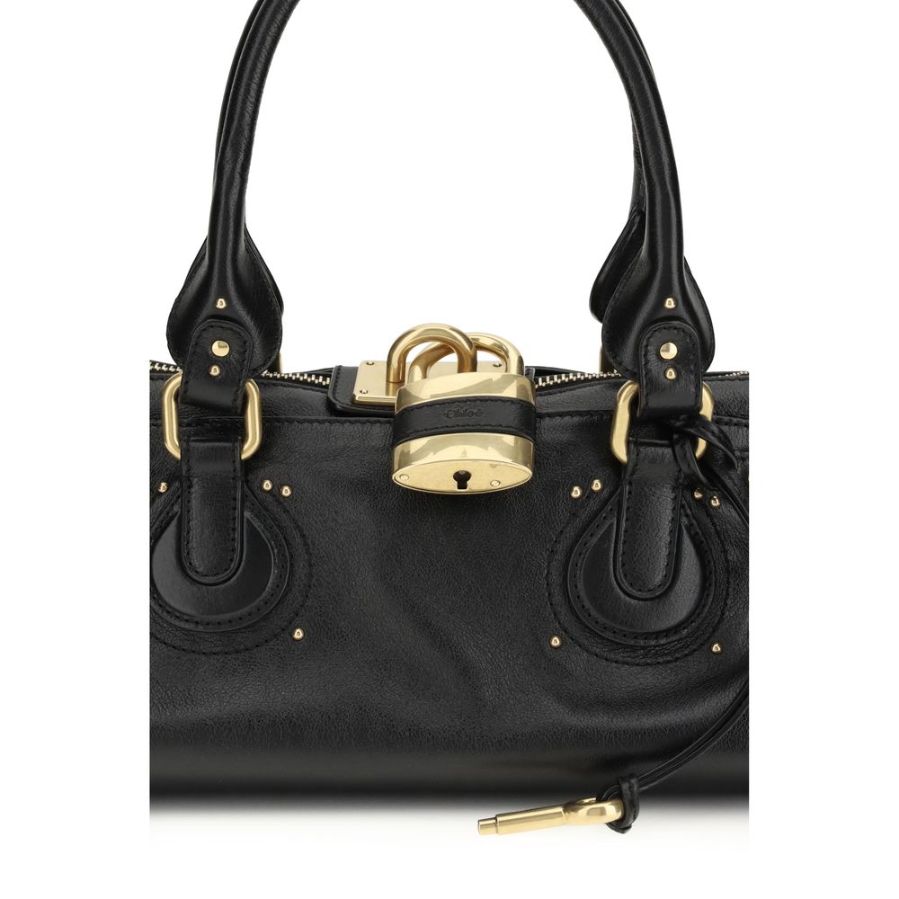Chloé Black Buffalo Leather Shoulder Bag - Image 4