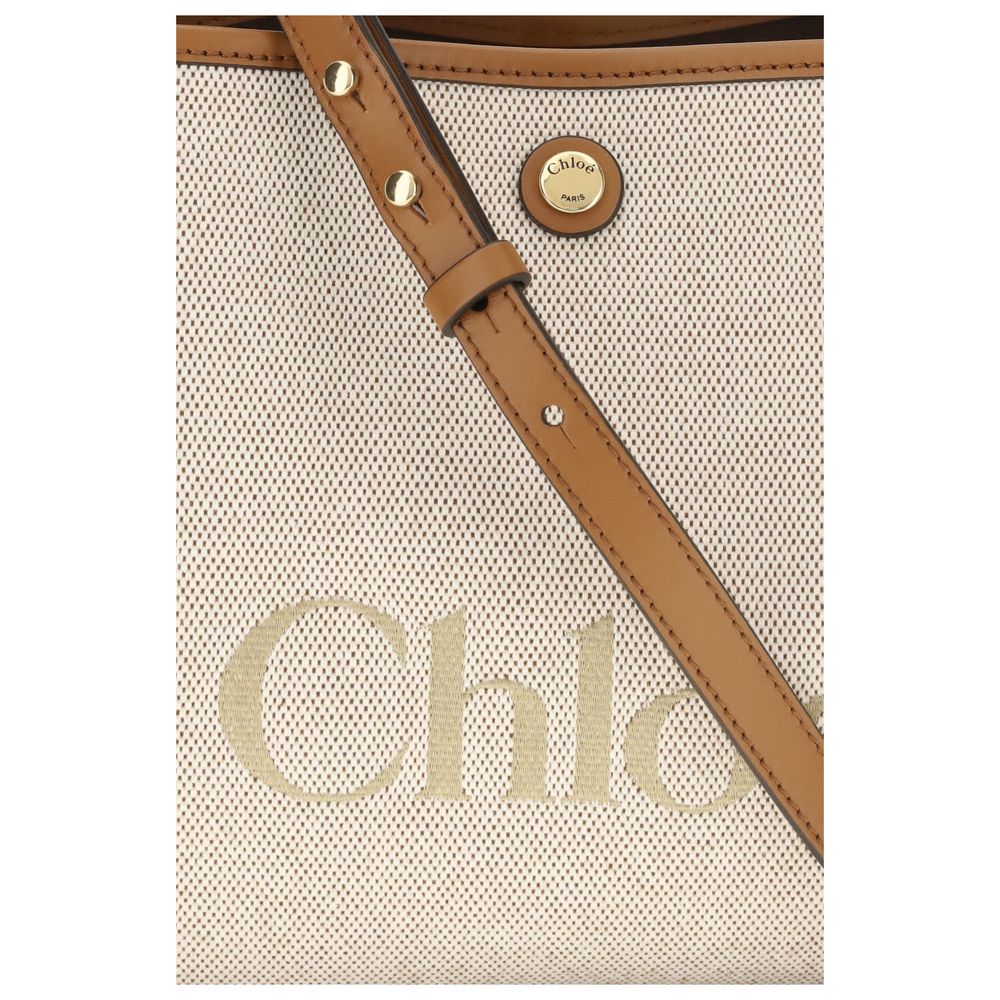 Chloé Beige Fabric Shoulder Bag - Image 4